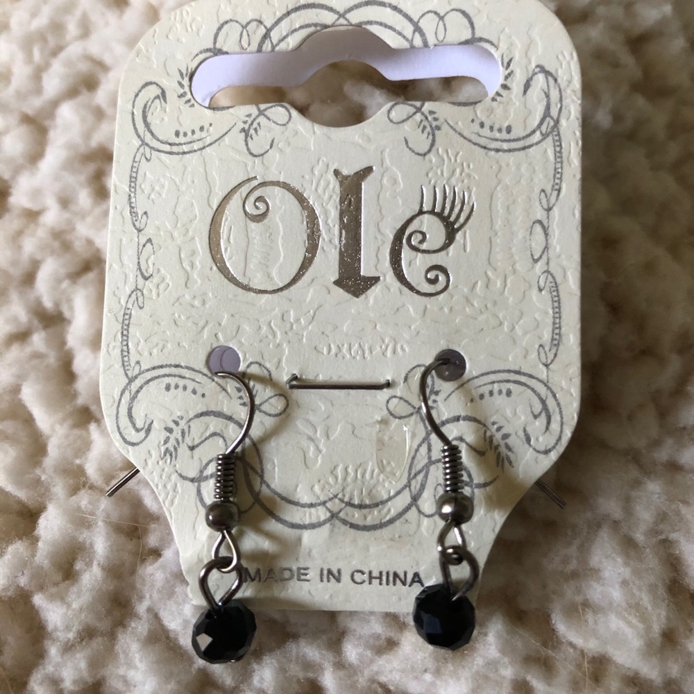 black earrings!